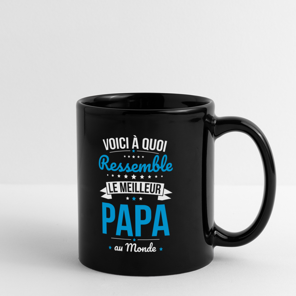 Mug uni - Voici à quoi ressemble le meilleur Papa au monde - noir