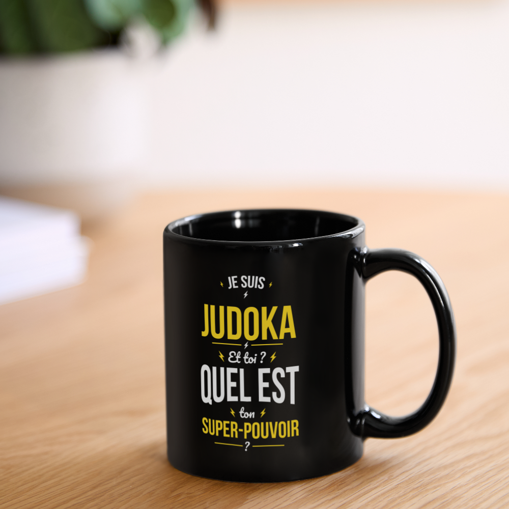 Mug uni - Je suis judoka - Super-pouvoir - noir