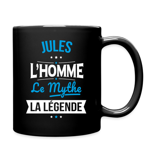 Mug uni - Jules - l'Homme - le Mythe - la Légende - noir