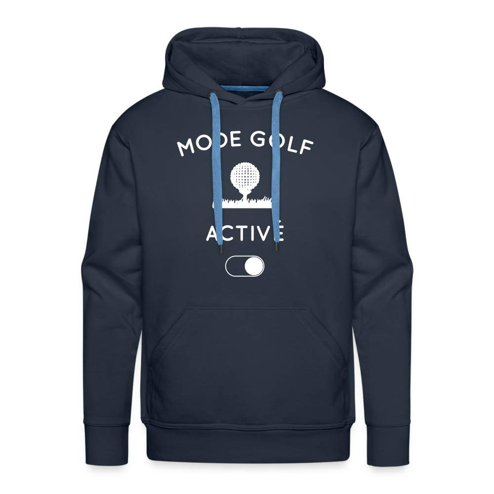 Sweat à capuche Premium Homme - Mode golf activé - marine