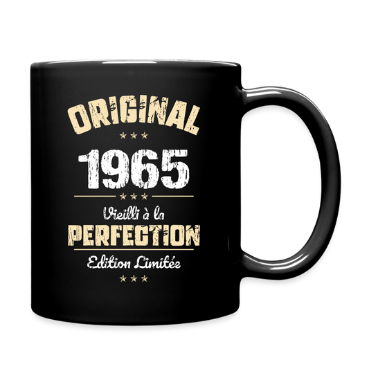 Mug uni - Anniversaire 60 Ans - Original 1965 - noir