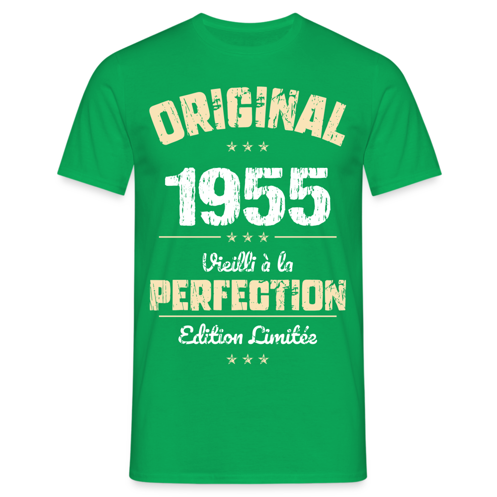 T-shirt Homme - Anniversaire 70 Ans - Original 1955 - vert