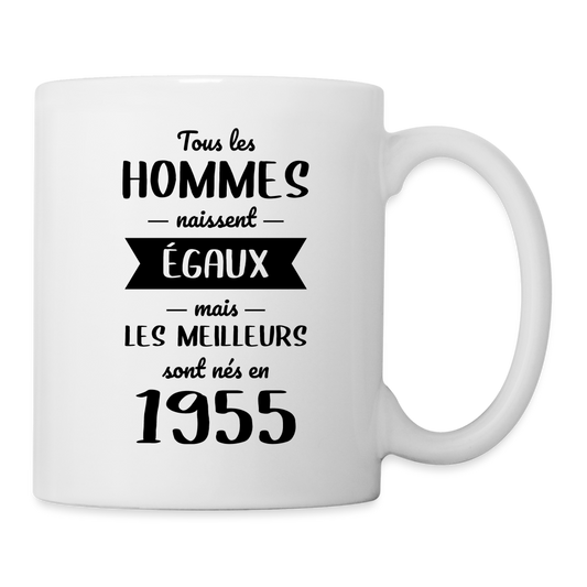 Mug blanc - Anniversaire 70 Ans - Les meilleurs sont nés en 1955 - blanc