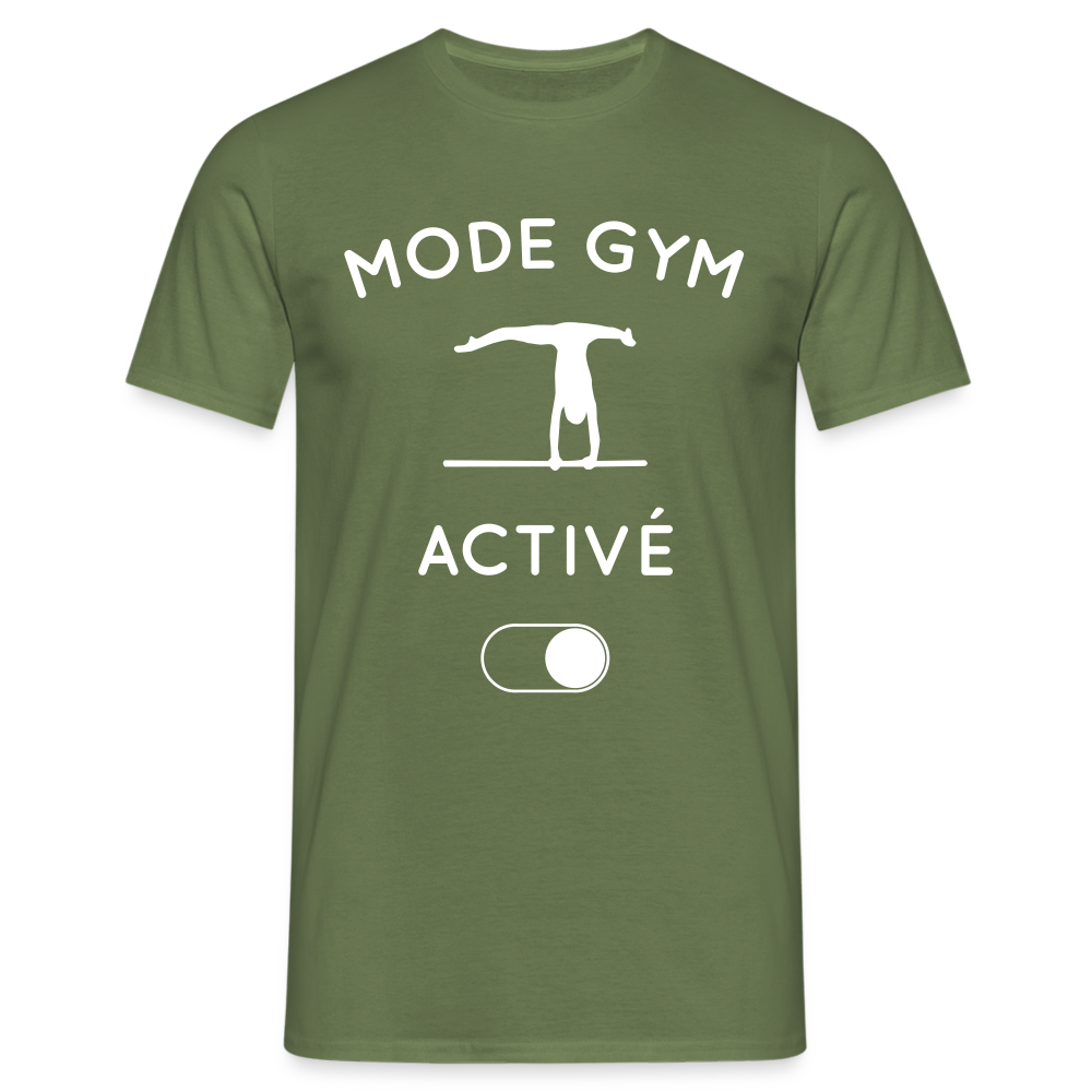 T-shirt Homme - Mode gym activé - vert militaire