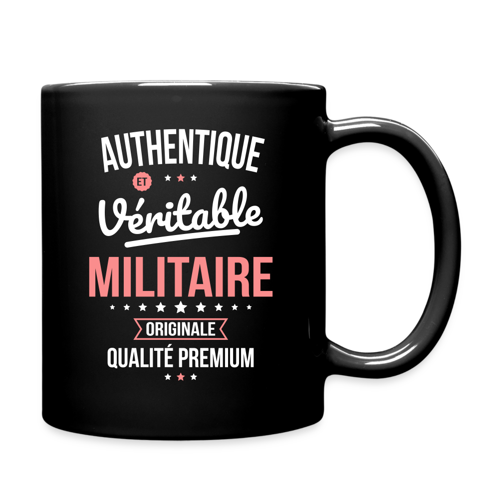 Mug uni - Authentique et véritable Militaire - noir