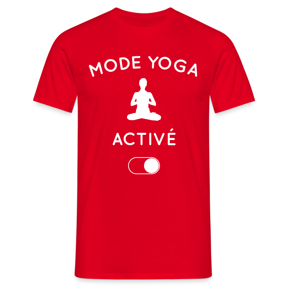 T-shirt Homme - Mode yoga activé - rouge