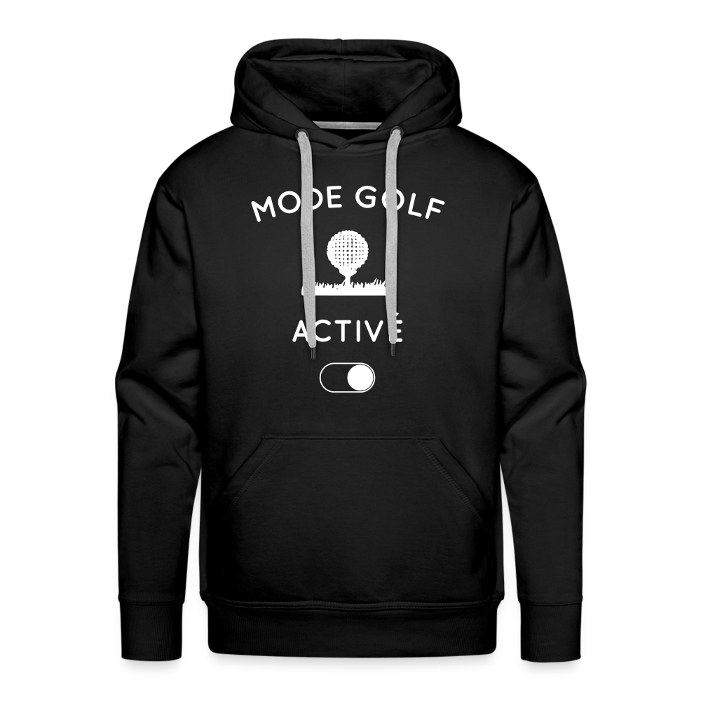 Sweat à capuche Premium Homme - Mode golf activé - noir