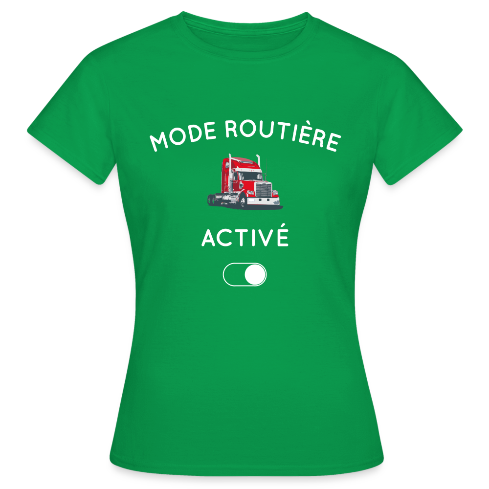 T-shirt Femme - Mode routière activé - vert