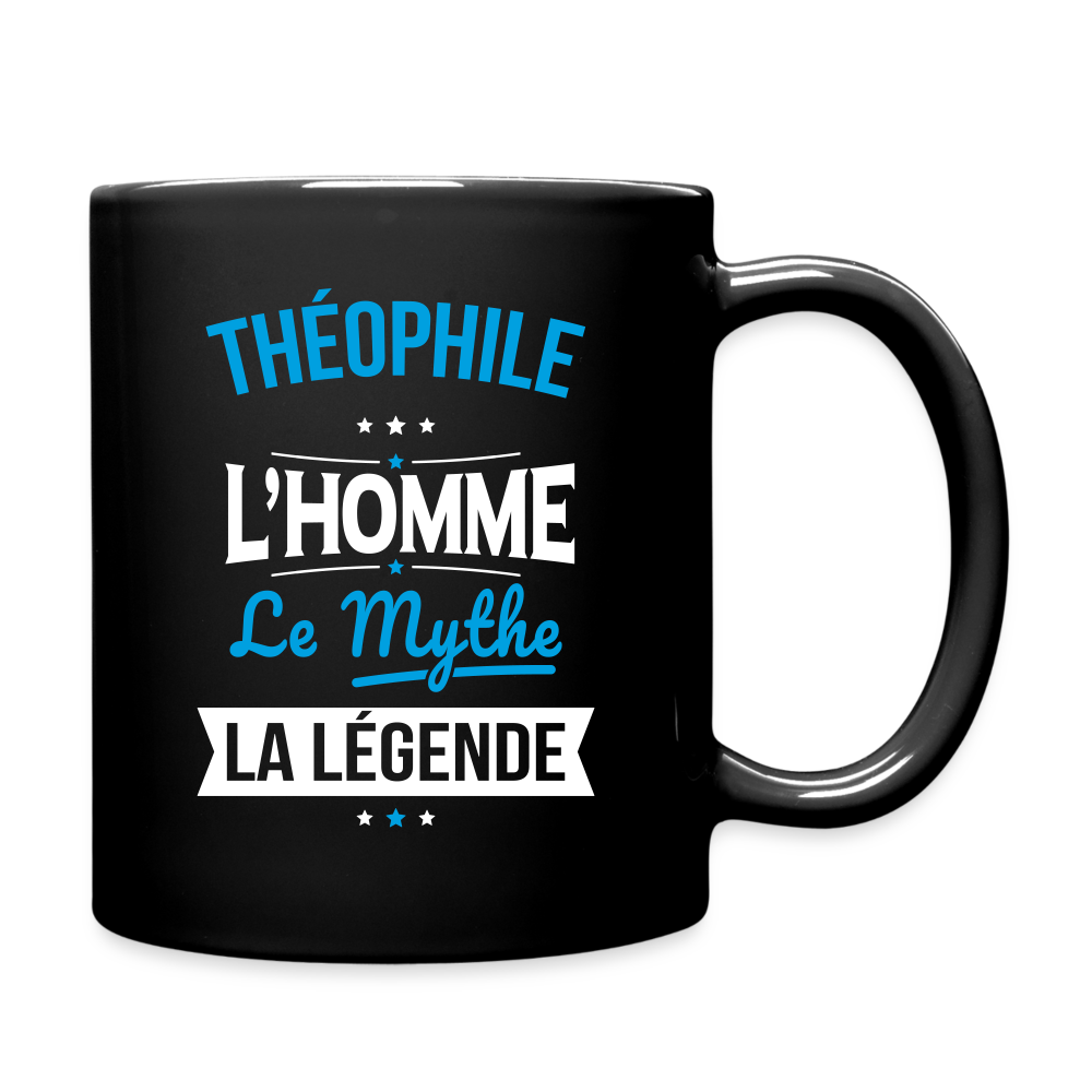 Mug uni - Théophile - l'Homme - le Mythe - la Légende - noir