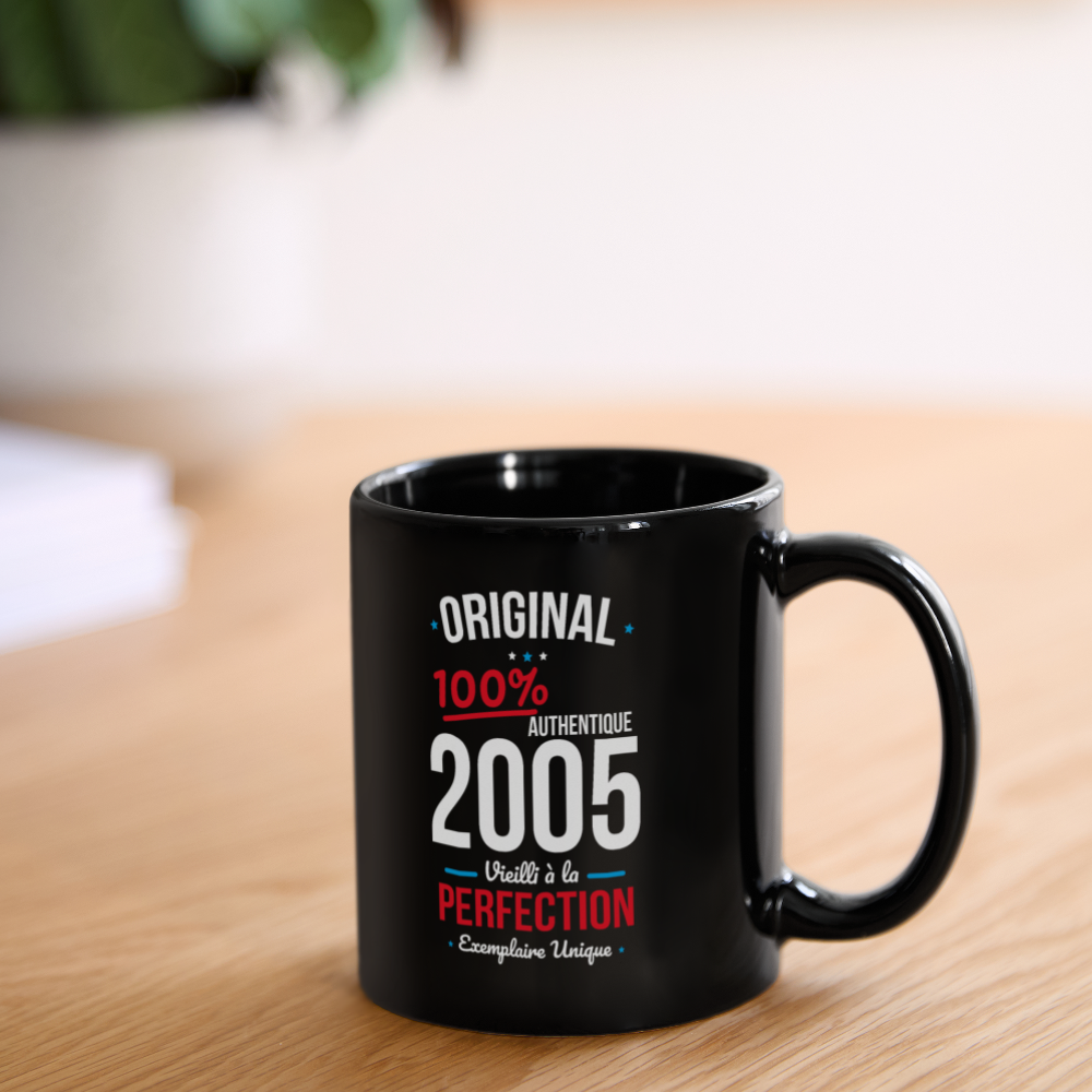 Mug uni - Anniversaire 20 Ans - Original 2005 - noir