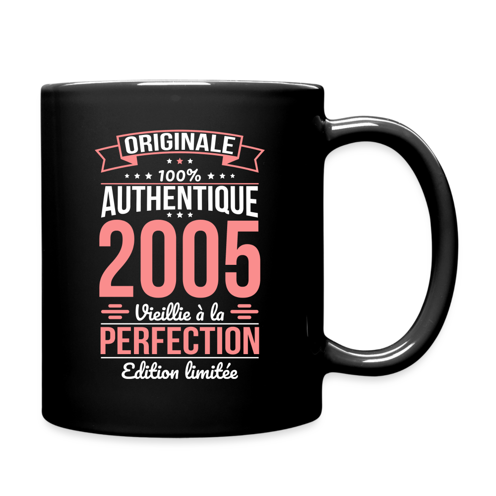 Mug uni - Anniversaire 20 Ans - Originale 2005 - noir