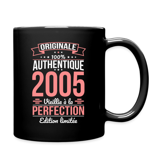 Mug uni - Anniversaire 20 Ans - Originale 2005 - noir