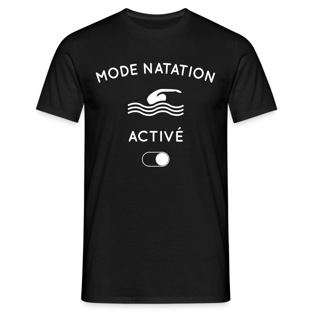 T-shirt Homme - Mode natation activé - noir