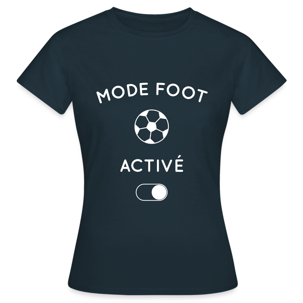 T-shirt Femme - Mode foot activé - marine