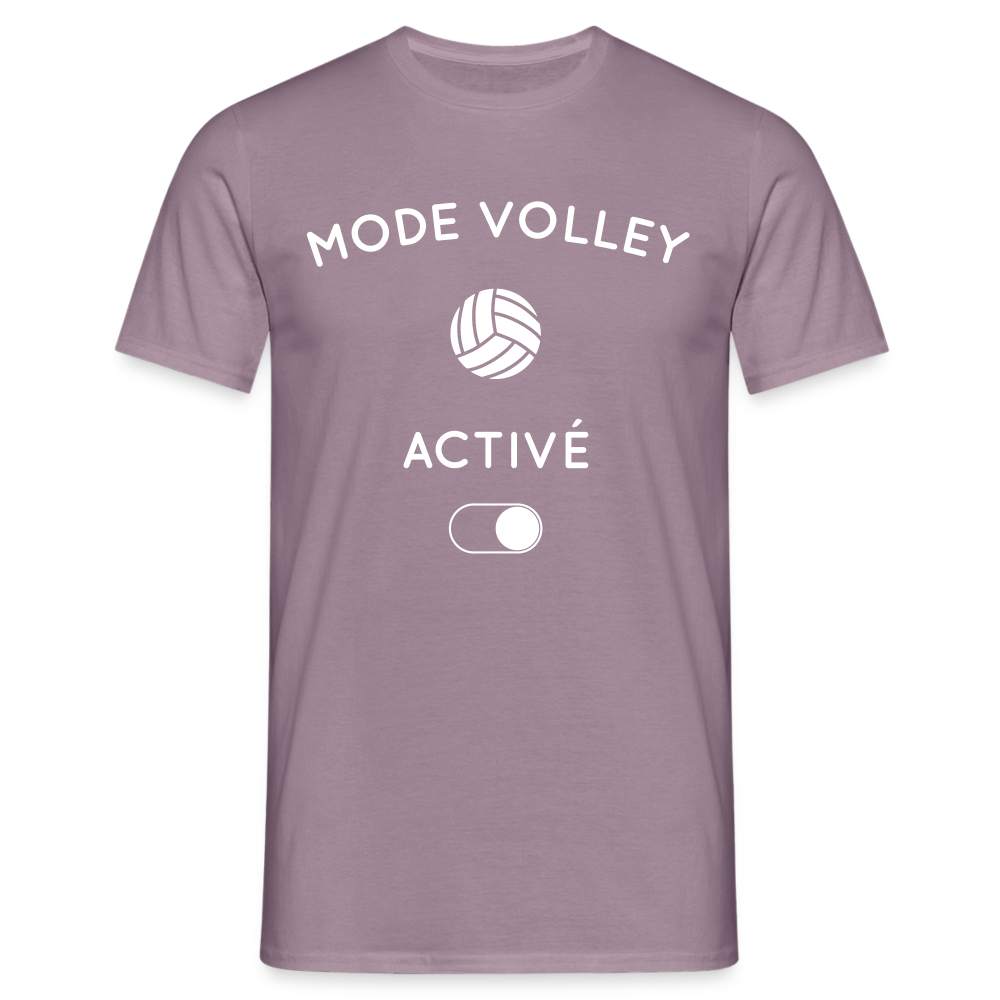 T-shirt Homme - Mode volley activé - mauve gris 