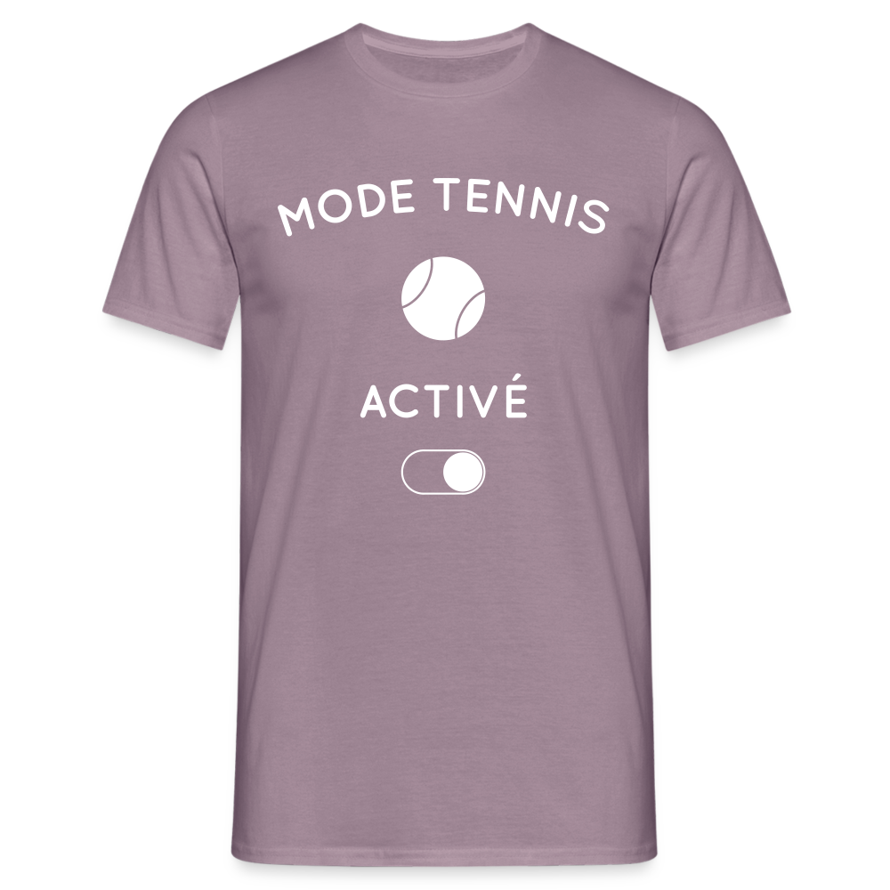 T-shirt Homme - Mode tennis activé - mauve gris 