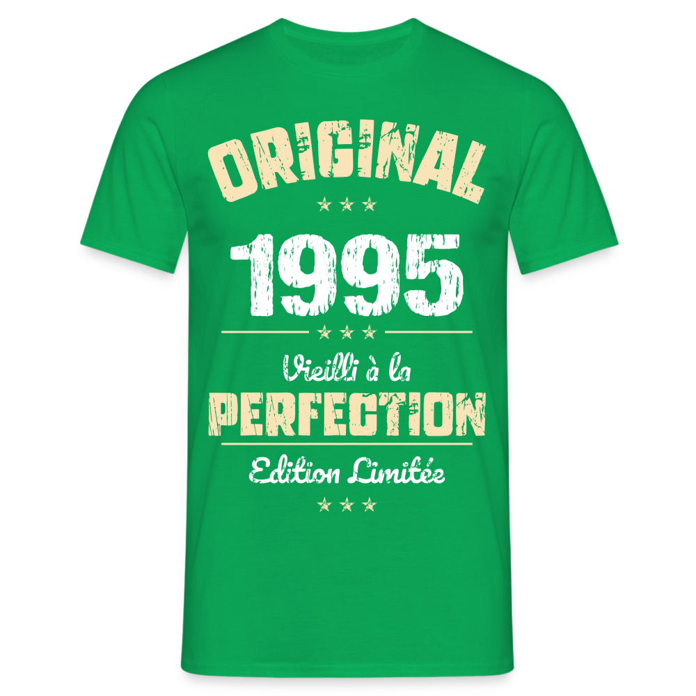 T-shirt Homme - Anniversaire 30 Ans - Original 1995 - vert