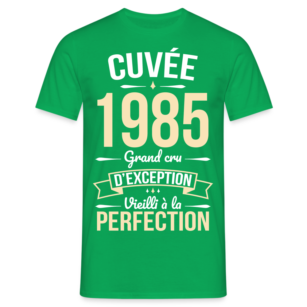 T-shirt Homme - Anniversaire 40 Ans - Cuvée 1985 - vert