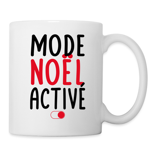 Mug blanc - Mode Noël activé - blanc