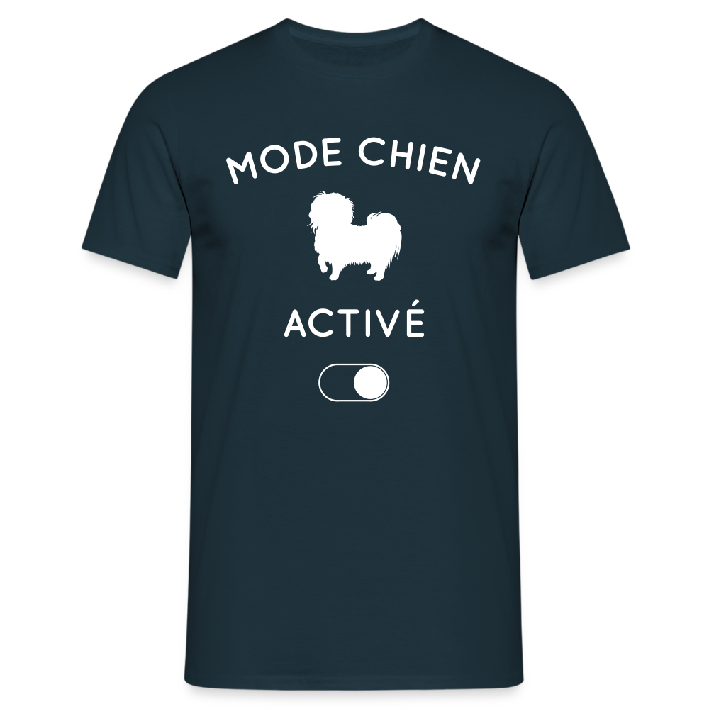 T-shirt Homme - Mode chien activé - marine