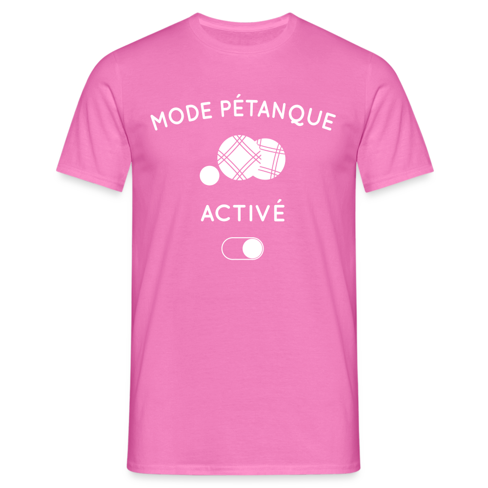 T-shirt Homme - Mode pétanque activé - rose