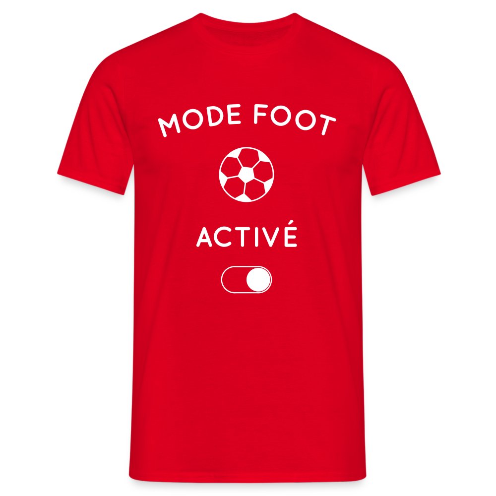 T-shirt Homme - Mode foot activé - rouge