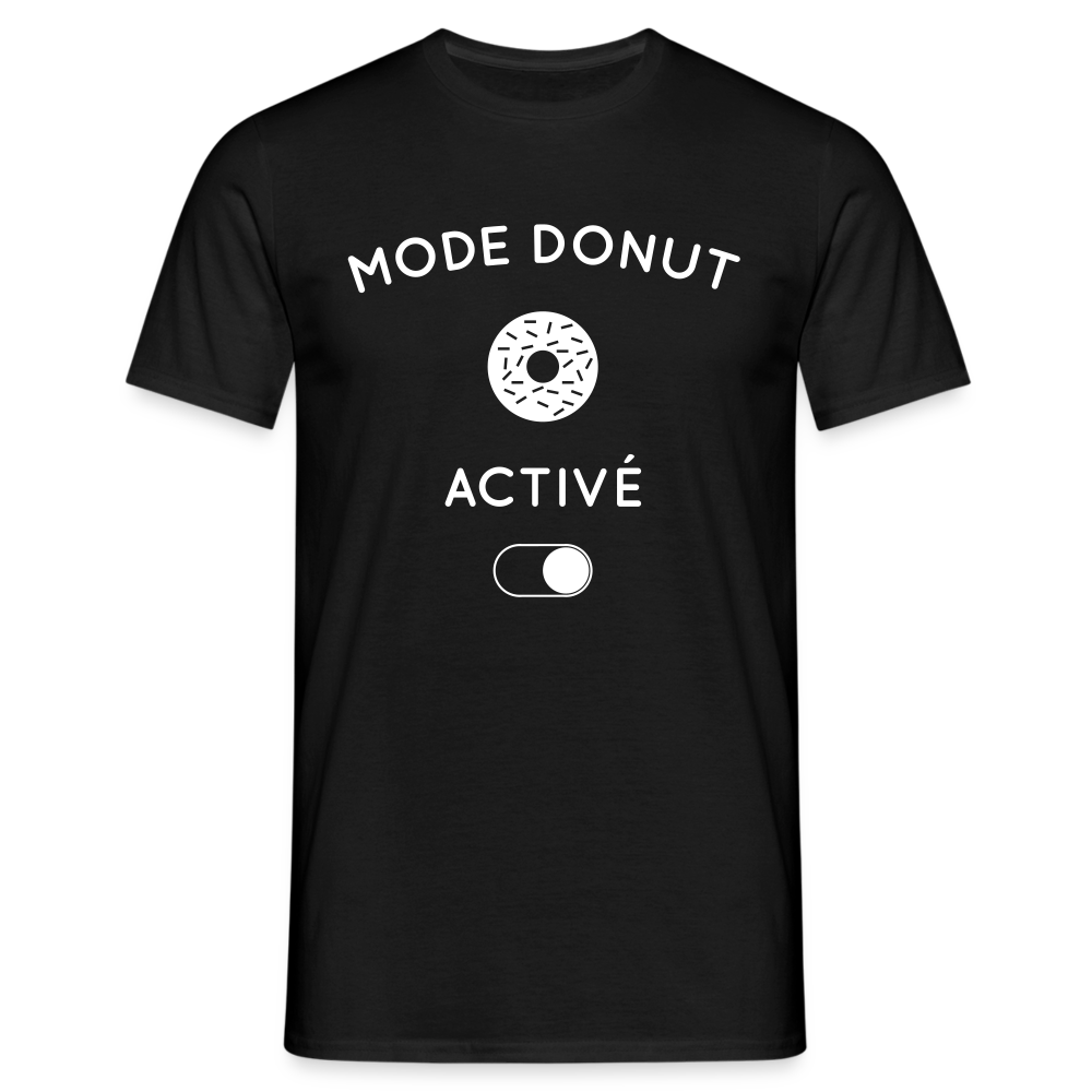 T-shirt Homme - Mode donut activé - noir