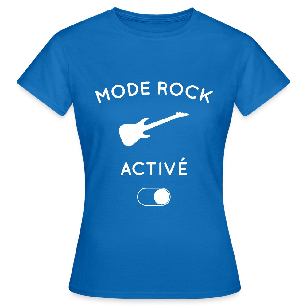 T-shirt Femme - Mode rock activé - bleu royal