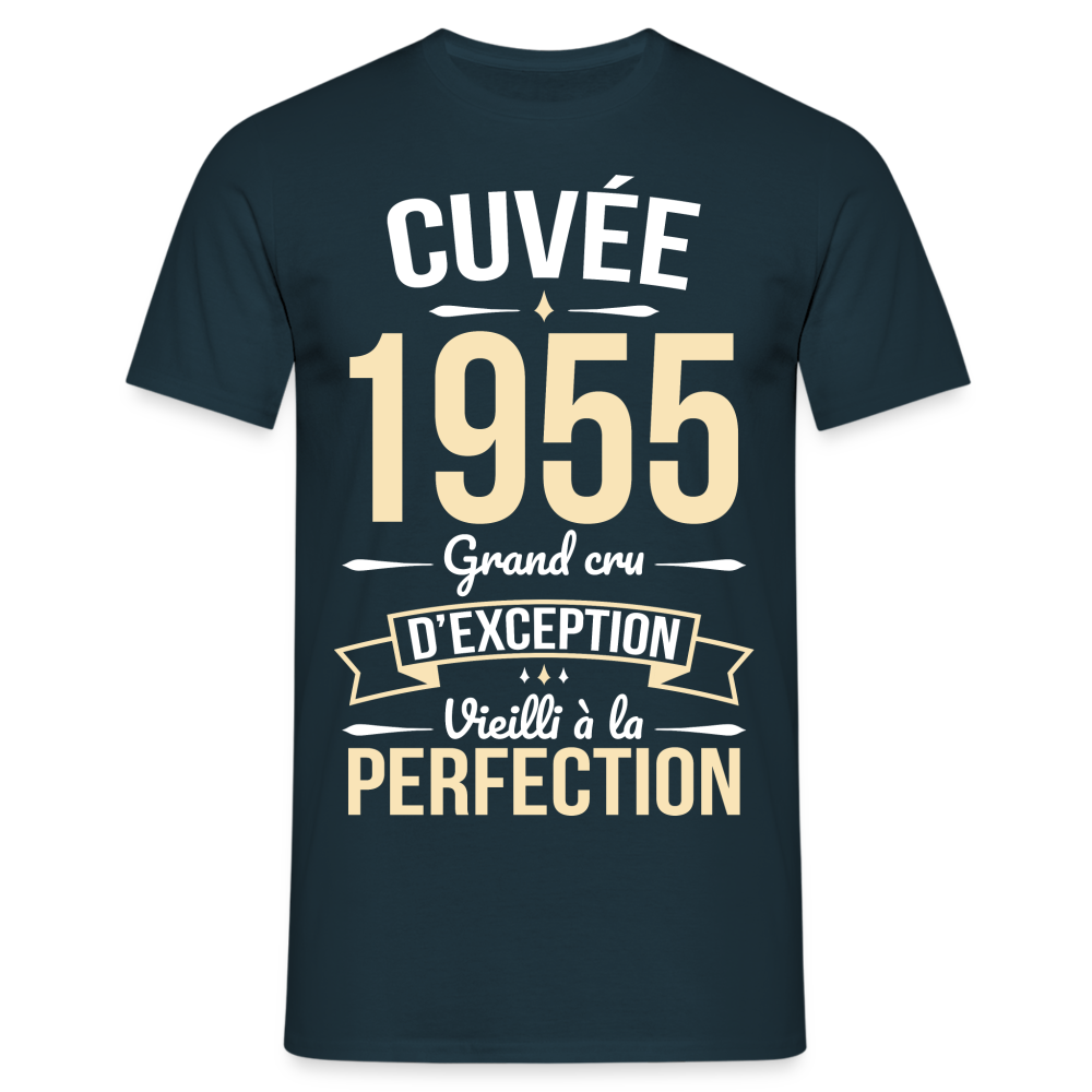 T-shirt Homme - Anniversaire 70 Ans - Cuvée 1955 - marine