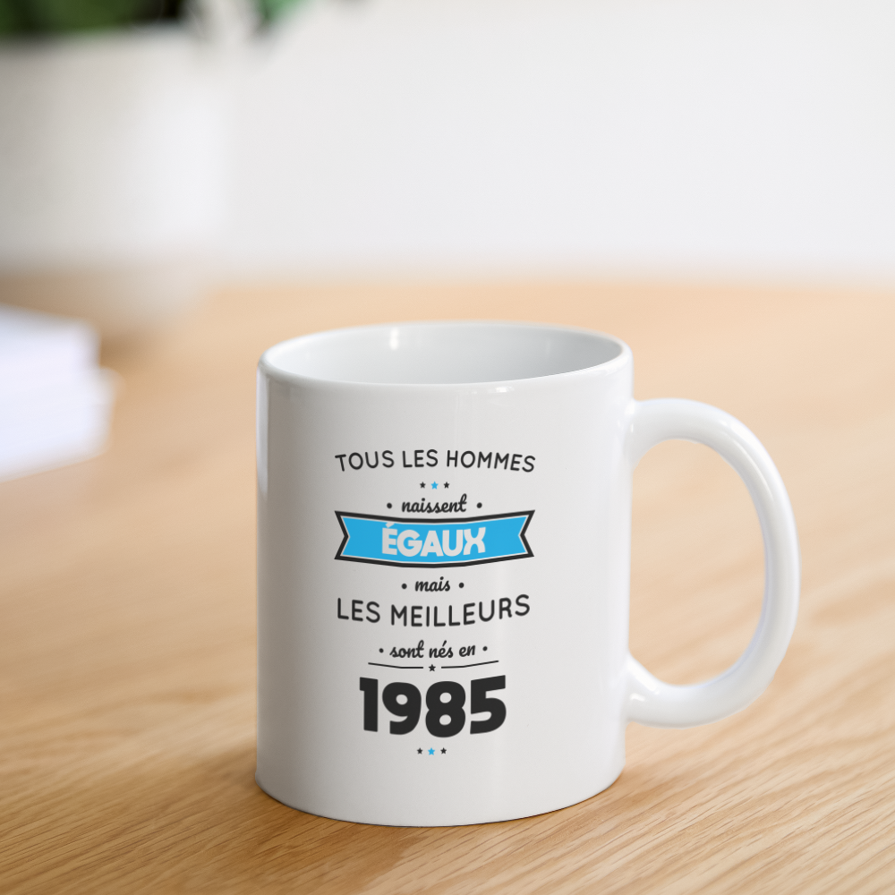 Mug blanc - Anniversaire 40 Ans - Les meilleurs sont nés en 1985 - blanc