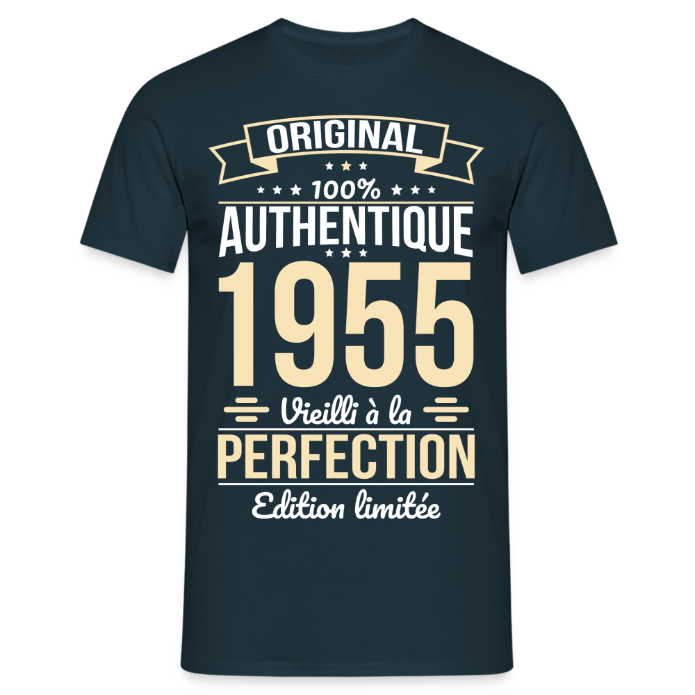 T-shirt Homme - Anniversaire 70 Ans - Original 1955 - marine