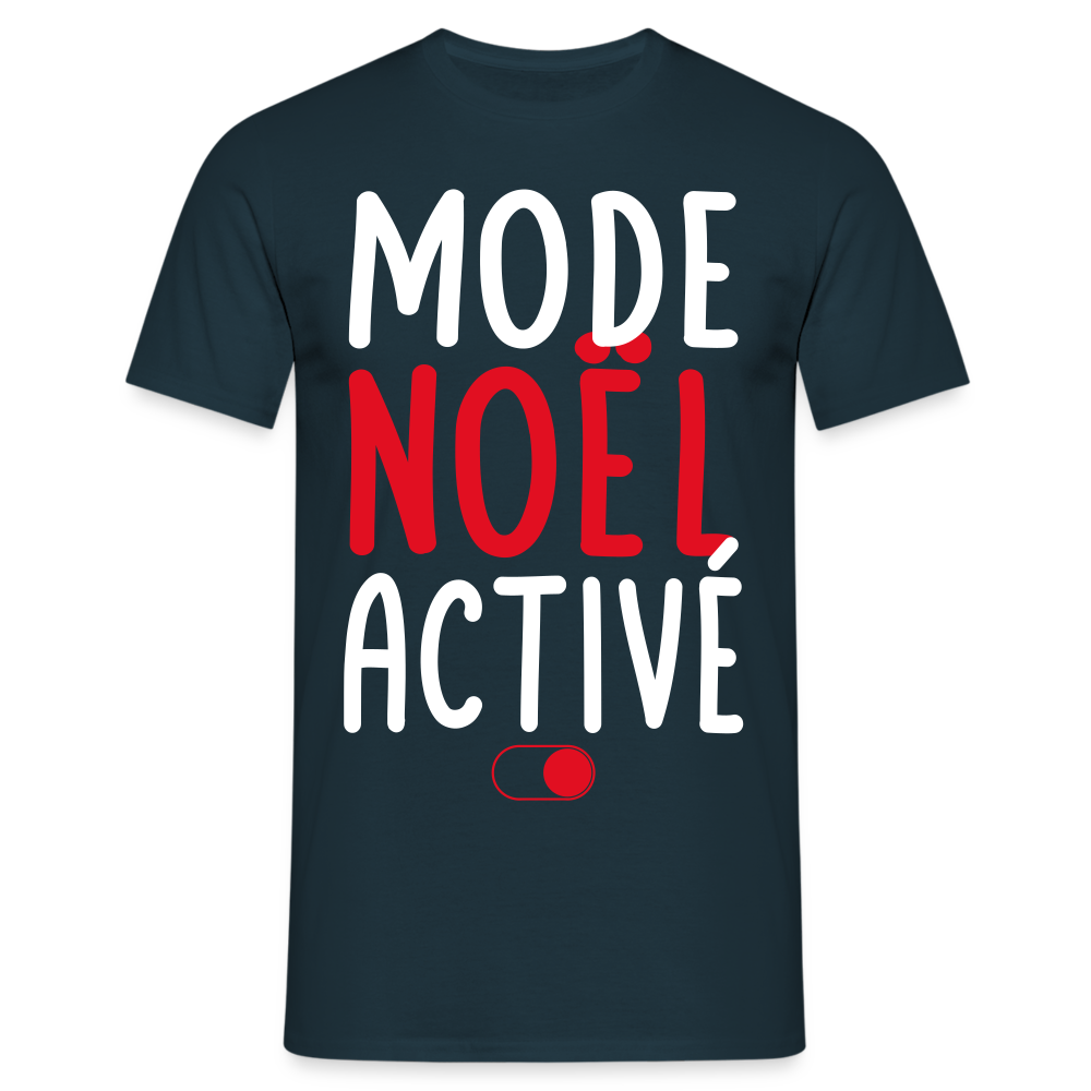 T-shirt Homme - Mode Noël activé - marine