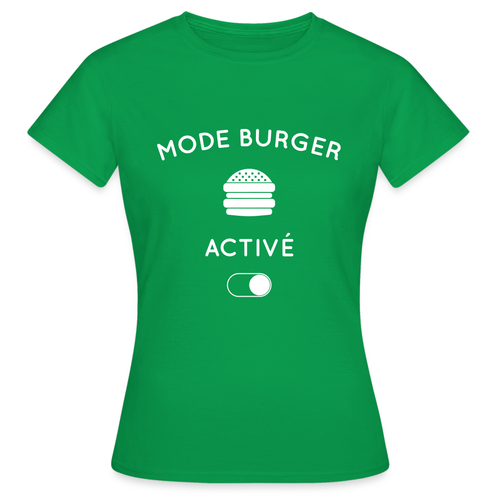 T-shirt Femme - Mode burger activé - vert