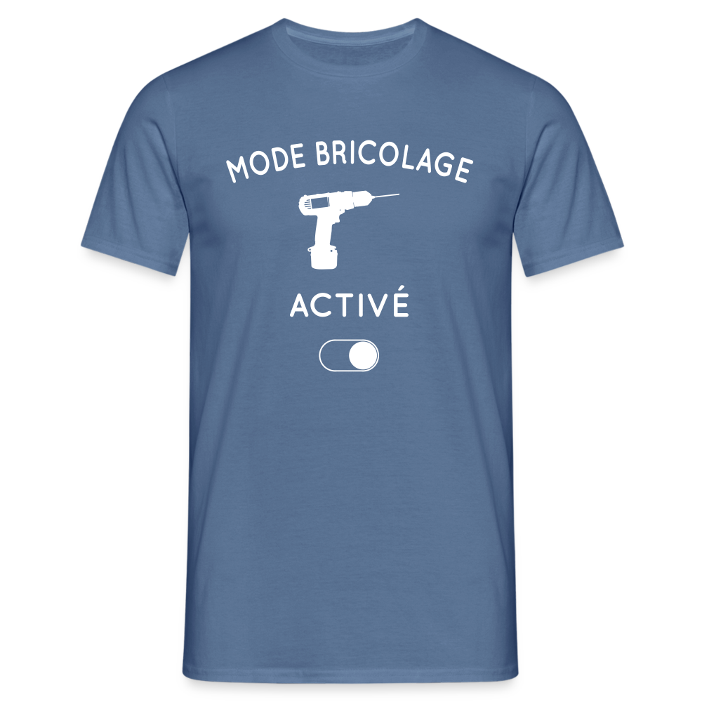 T-shirt Homme - Mode bricolage activé - bleu pigeon 