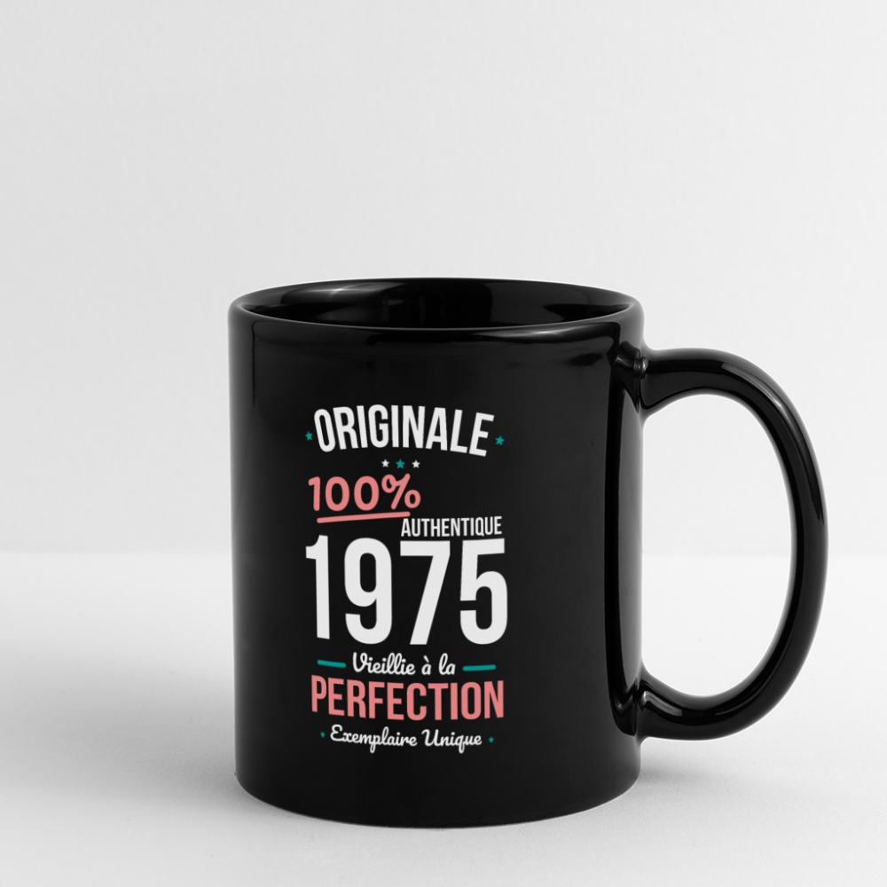 Mug uni - Anniversaire 50 Ans - Originale 1975 - noir