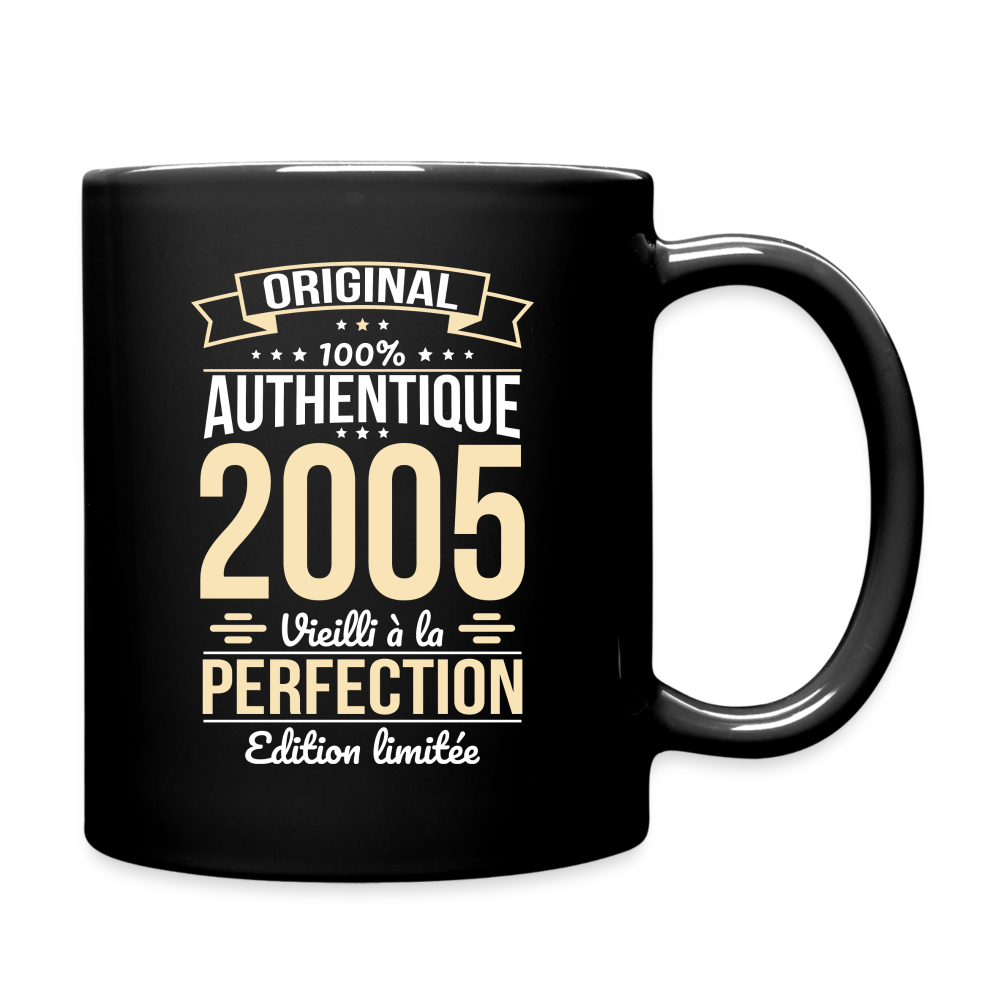 Mug uni - Anniversaire 20 Ans - Original 2005 - noir