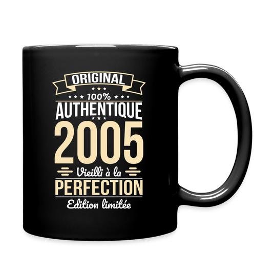 Mug uni - Anniversaire 20 Ans - Original 2005 - noir