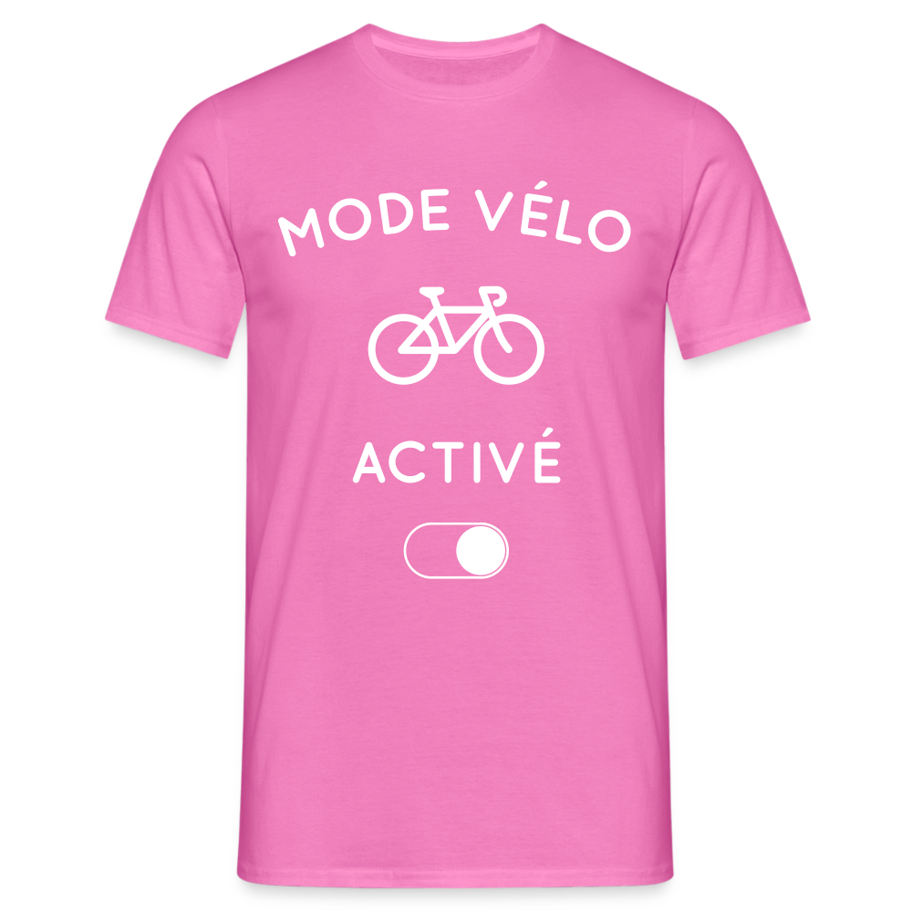 T-shirt Homme -  Mode vélo activé - rose