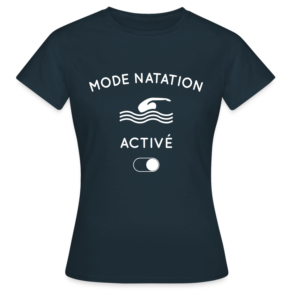 T-shirt Femme - Mode natation activé - marine