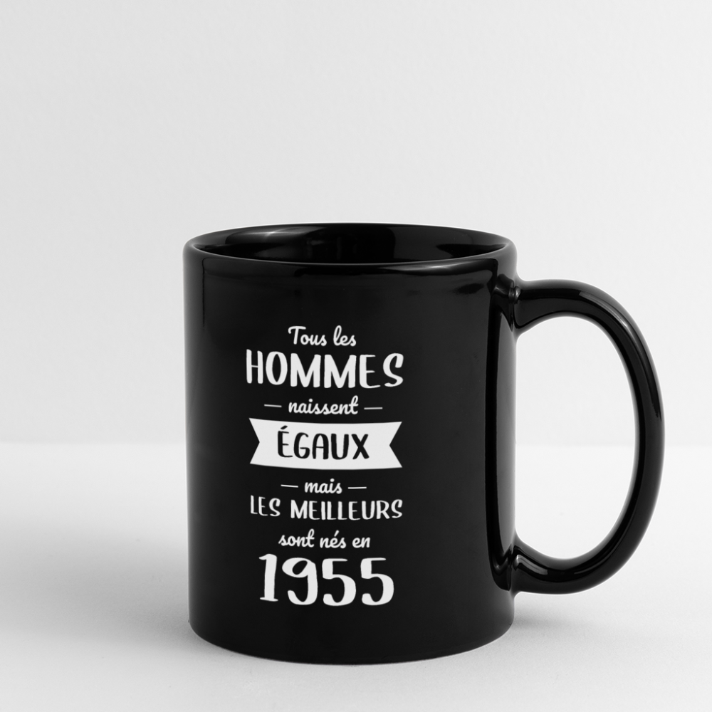 Mug uni - Anniversaire 70 Ans - Les meilleurs sont nés en 1955 - noir