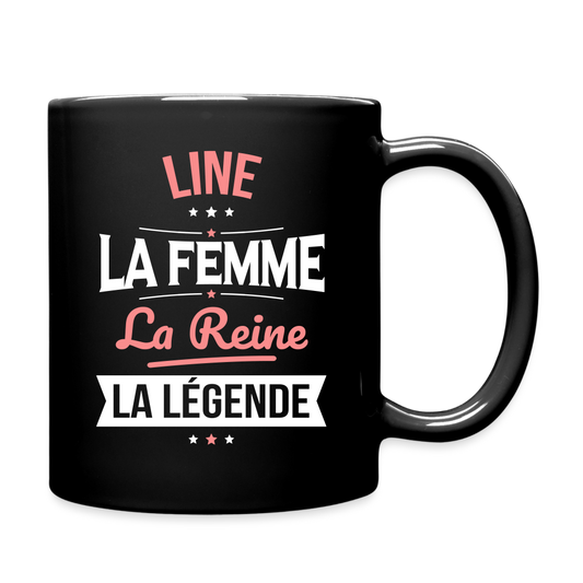 Mug uni - Line - la Femme - la Reine - la Légende - noir