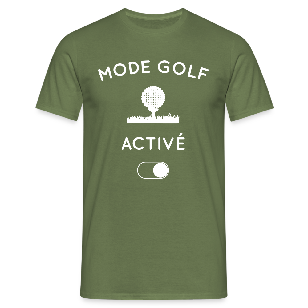 T-shirt Homme - Mode golf activé - vert militaire