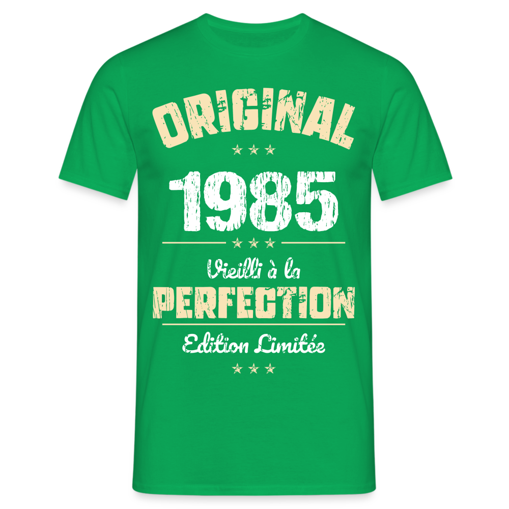 T-shirt Homme - Anniversaire 40 Ans - Original 1985 - vert