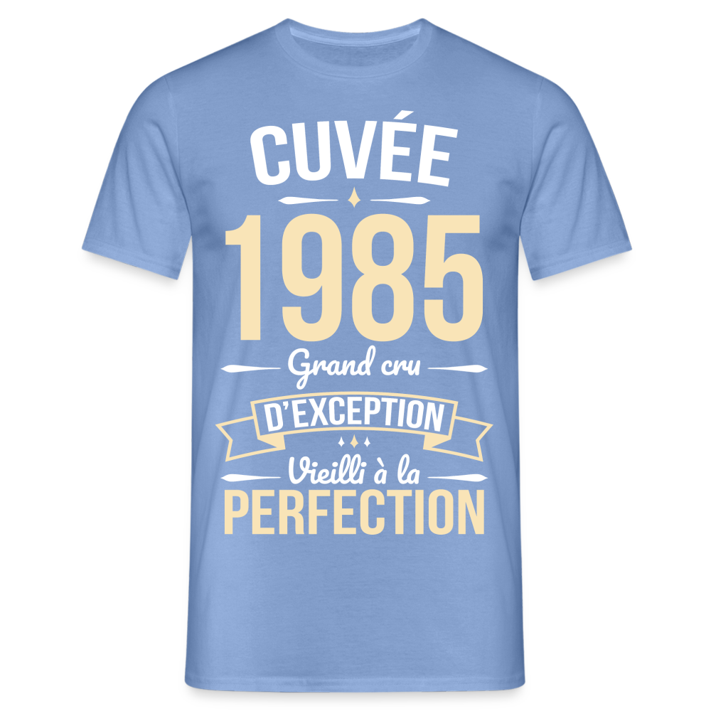 T-shirt Homme - Anniversaire 40 Ans - Cuvée 1985 - carolina blue