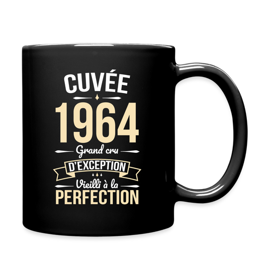 Mug uni - Anniversaire 60 Ans - Cuvée 1964 - noir