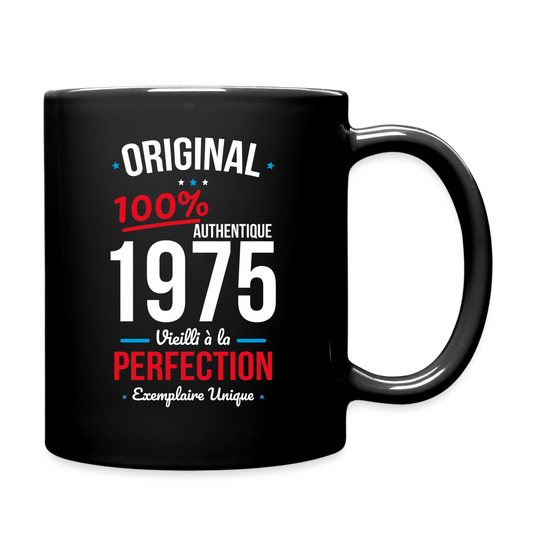 Mug uni - Anniversaire 50 Ans - Original 1975 - noir