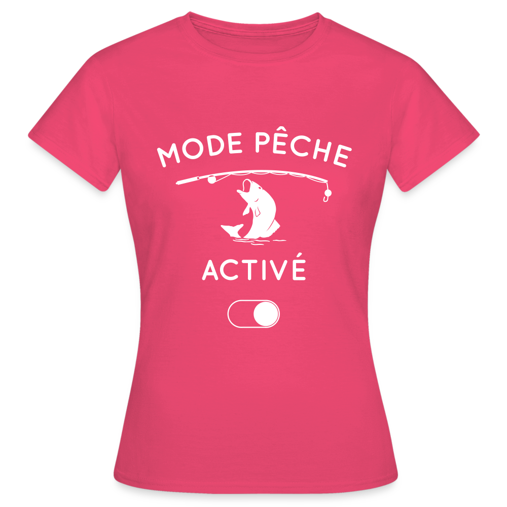 T-shirt Femme - Mode pêche activé - rose azalée