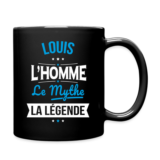 Mug uni - Louis - l'Homme - le Mythe - la Légende - noir