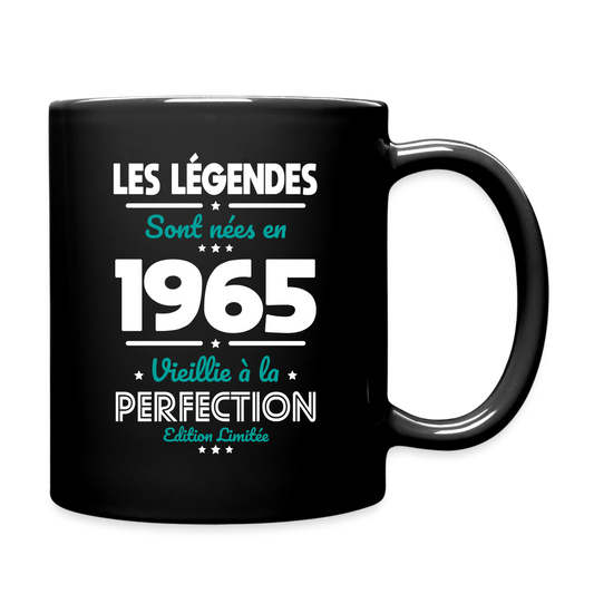 Mug uni - Anniversaire 60 Ans - Les Légendes sont nées en 1965 - noir