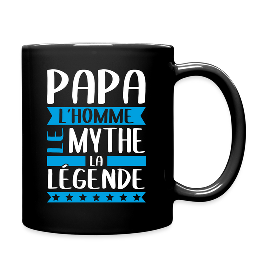 Mug uni - Papa L'Homme le Mythe la Légende - noir